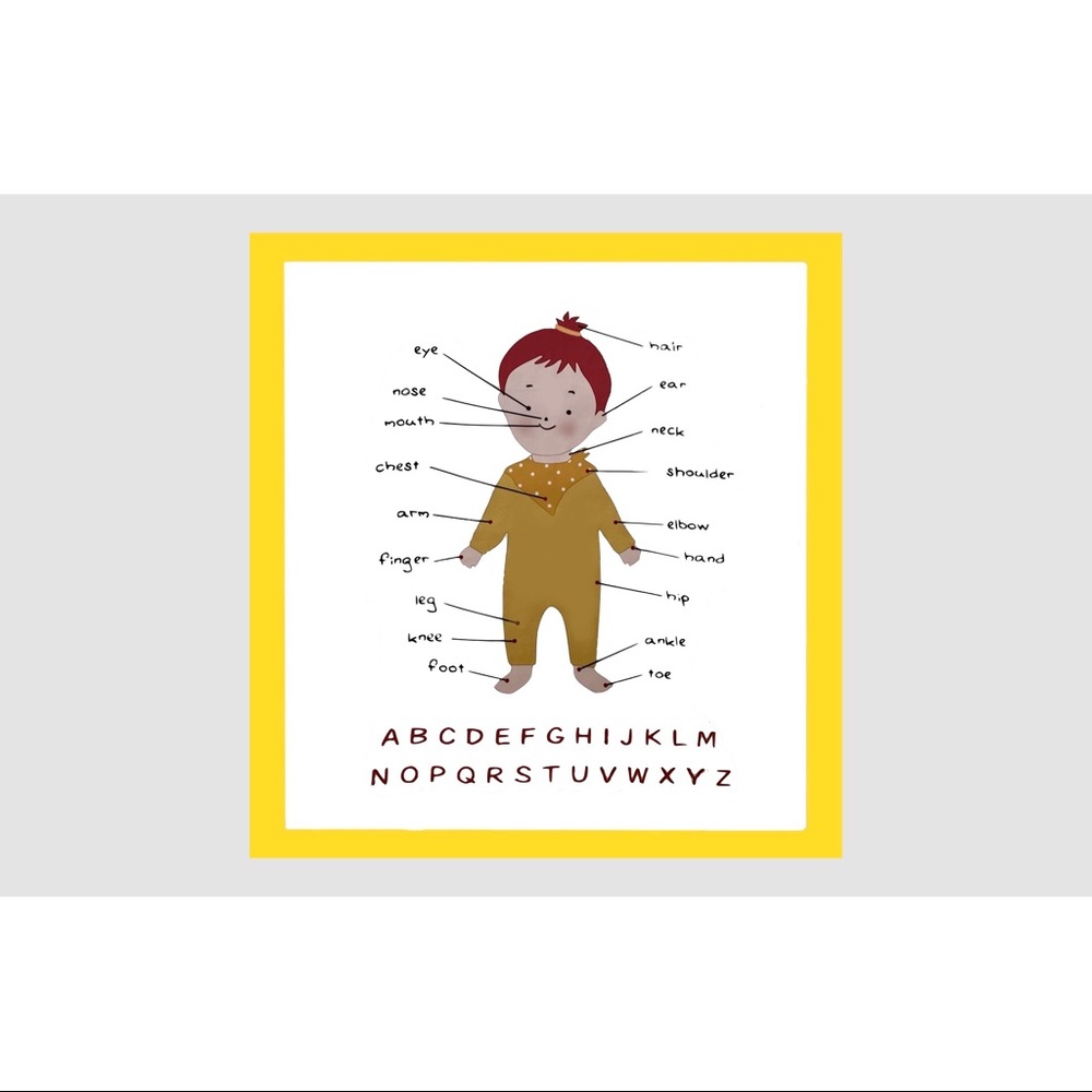 🆕alphabet body part square scarf/wrap